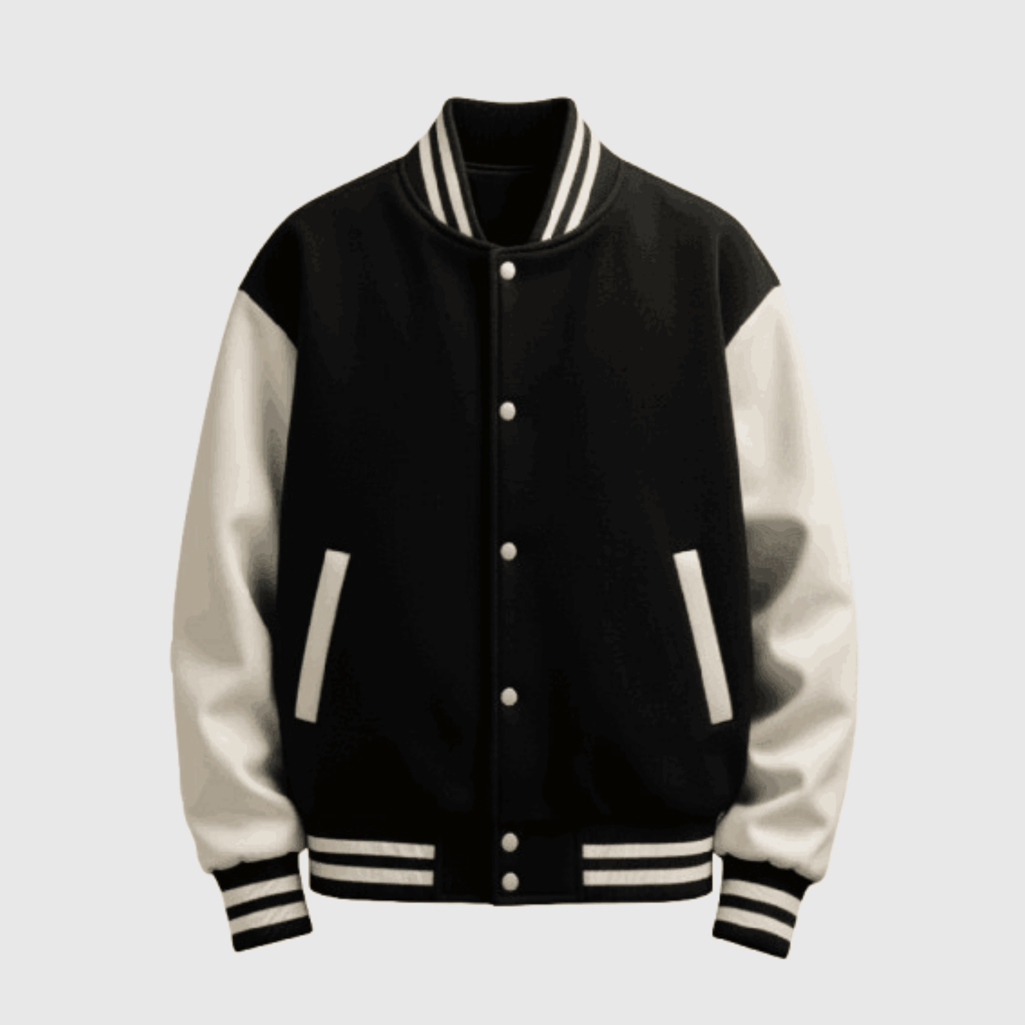 Black & White Varsity Baseball Jacket
