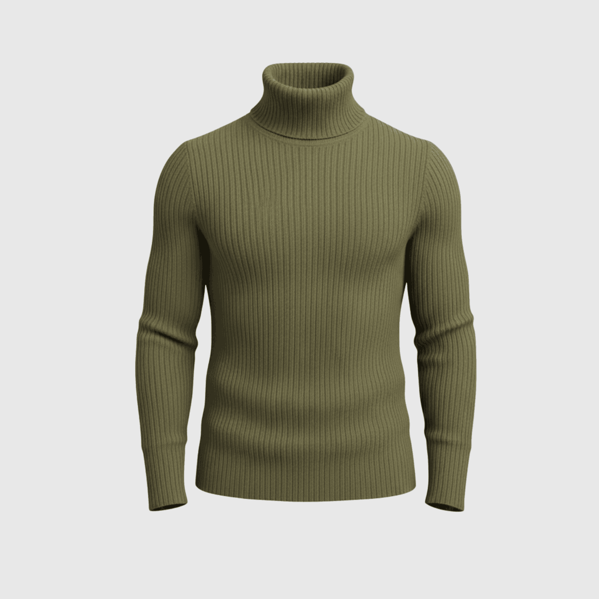 Olive Green High Neck