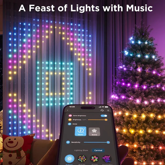 Mercato™   Color waves led curtain sync light