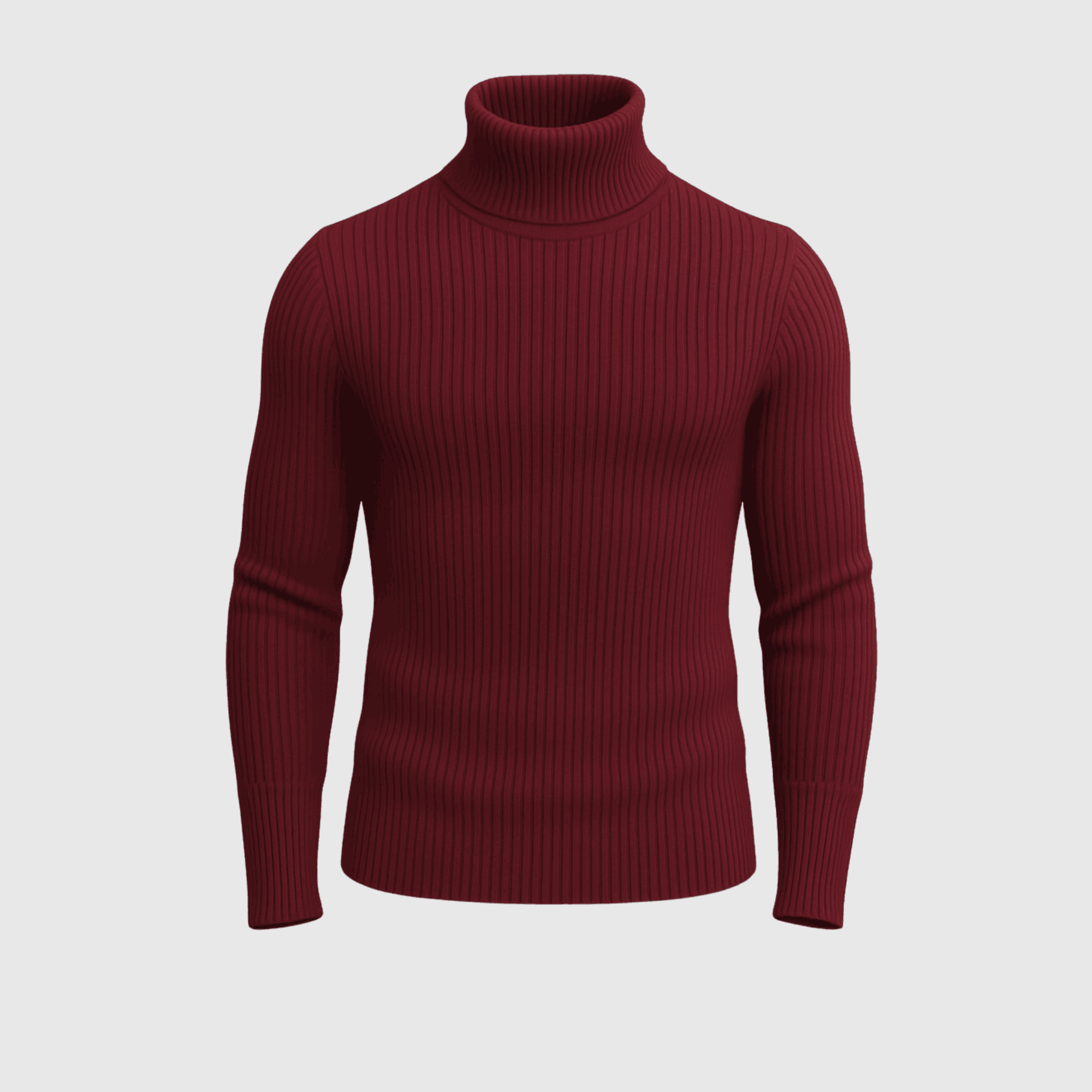 Maroon High Neck
