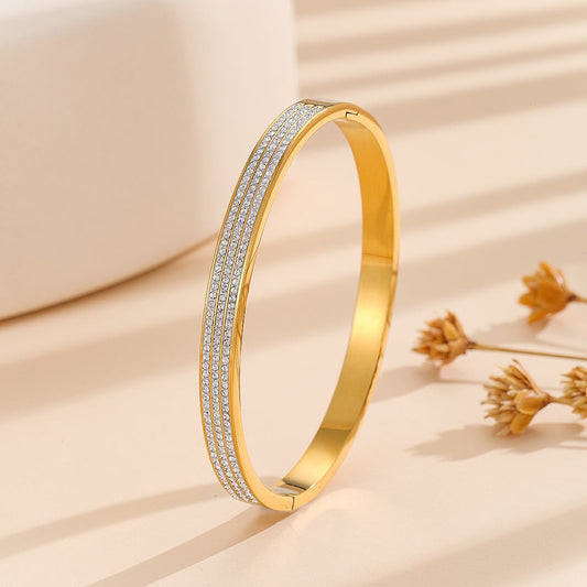 Mercato™  Azure Bliss Diamond Bangle