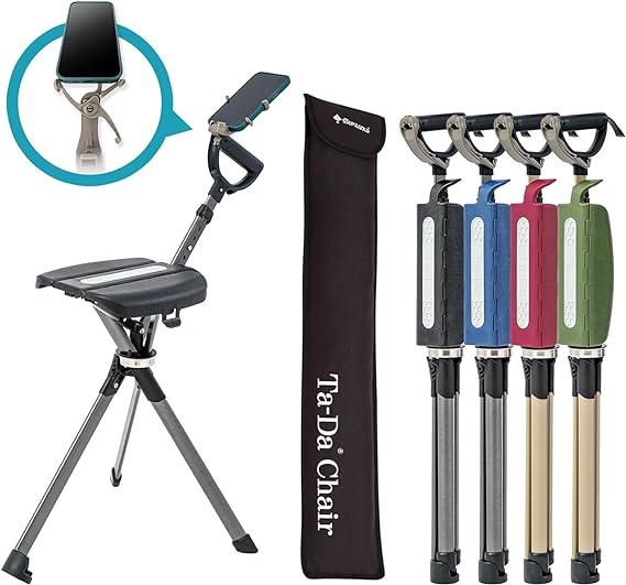 Mercato™   Walking Cane with Chair for Camping, Hiking and Elderly