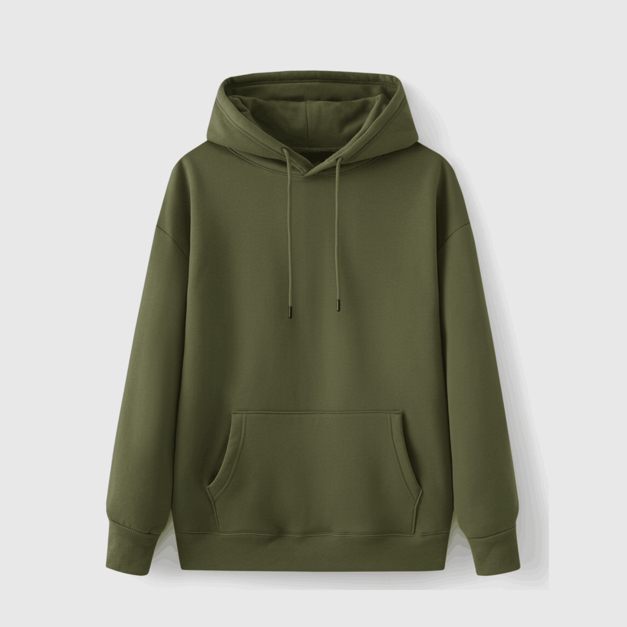 Olive Green Pullover Hoodie