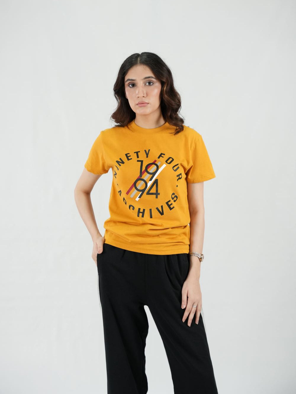 Round Neck Mustard Shirt