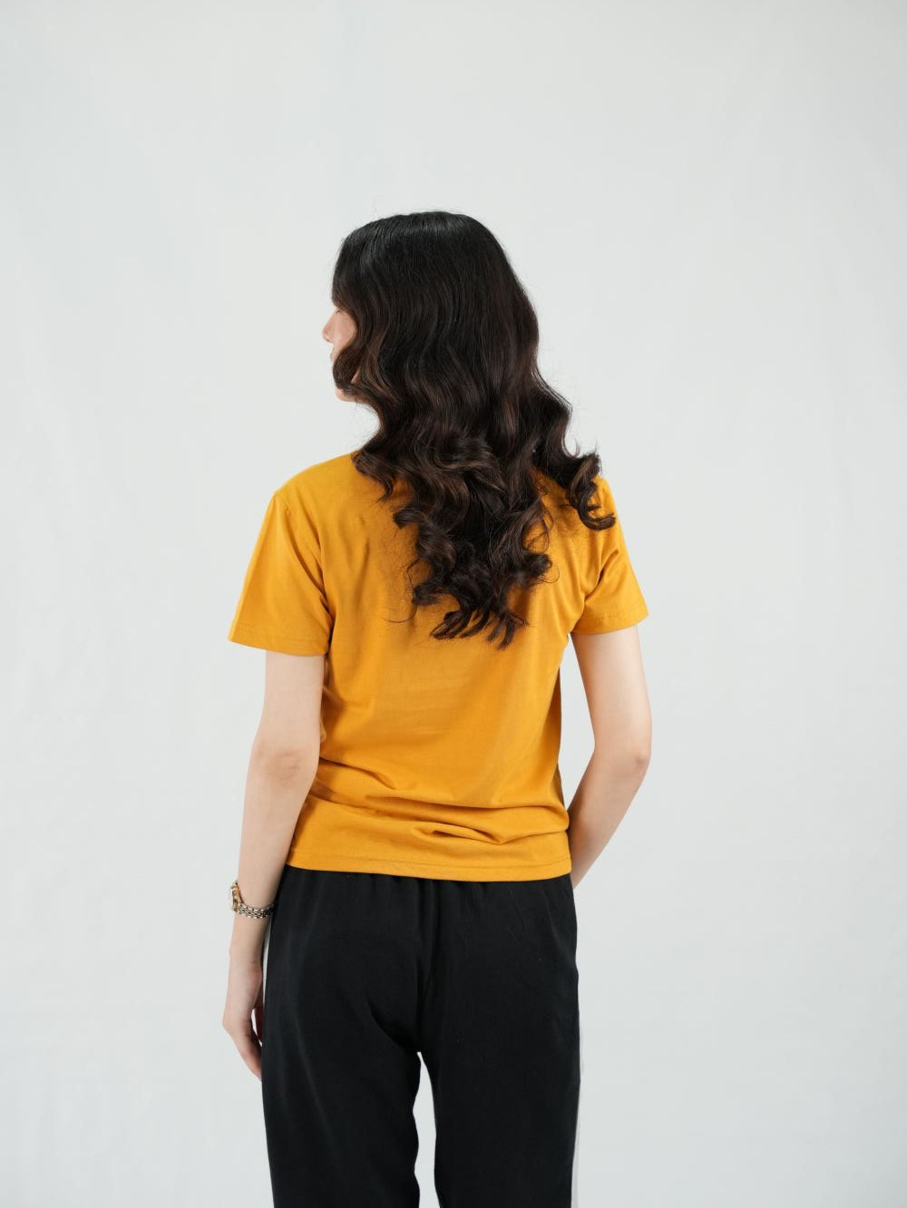 Round Neck Mustard Shirt