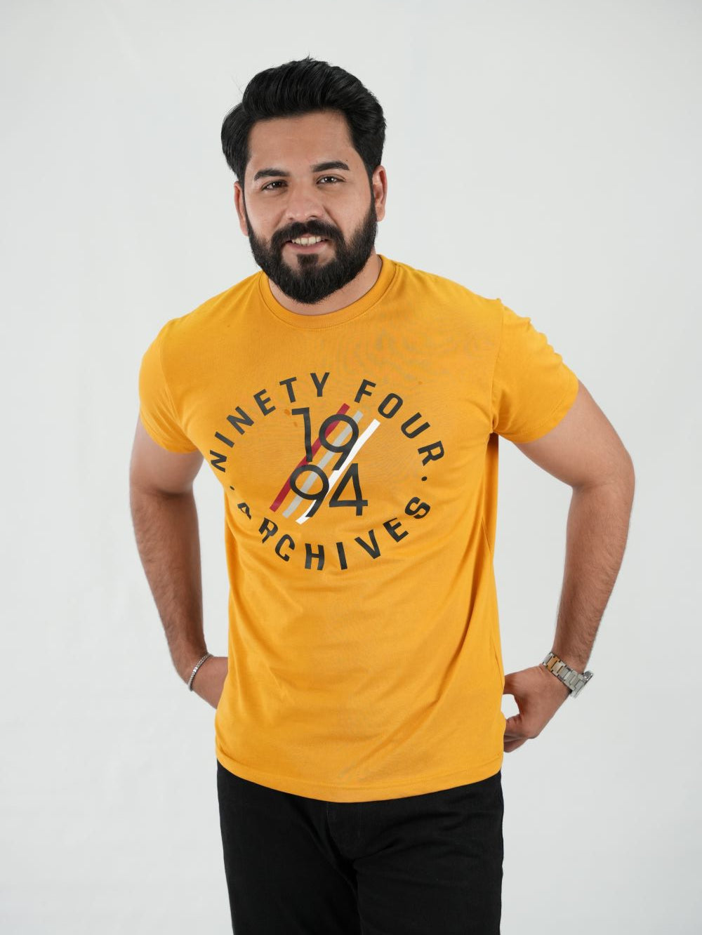 Round Neck Mustard Shirt