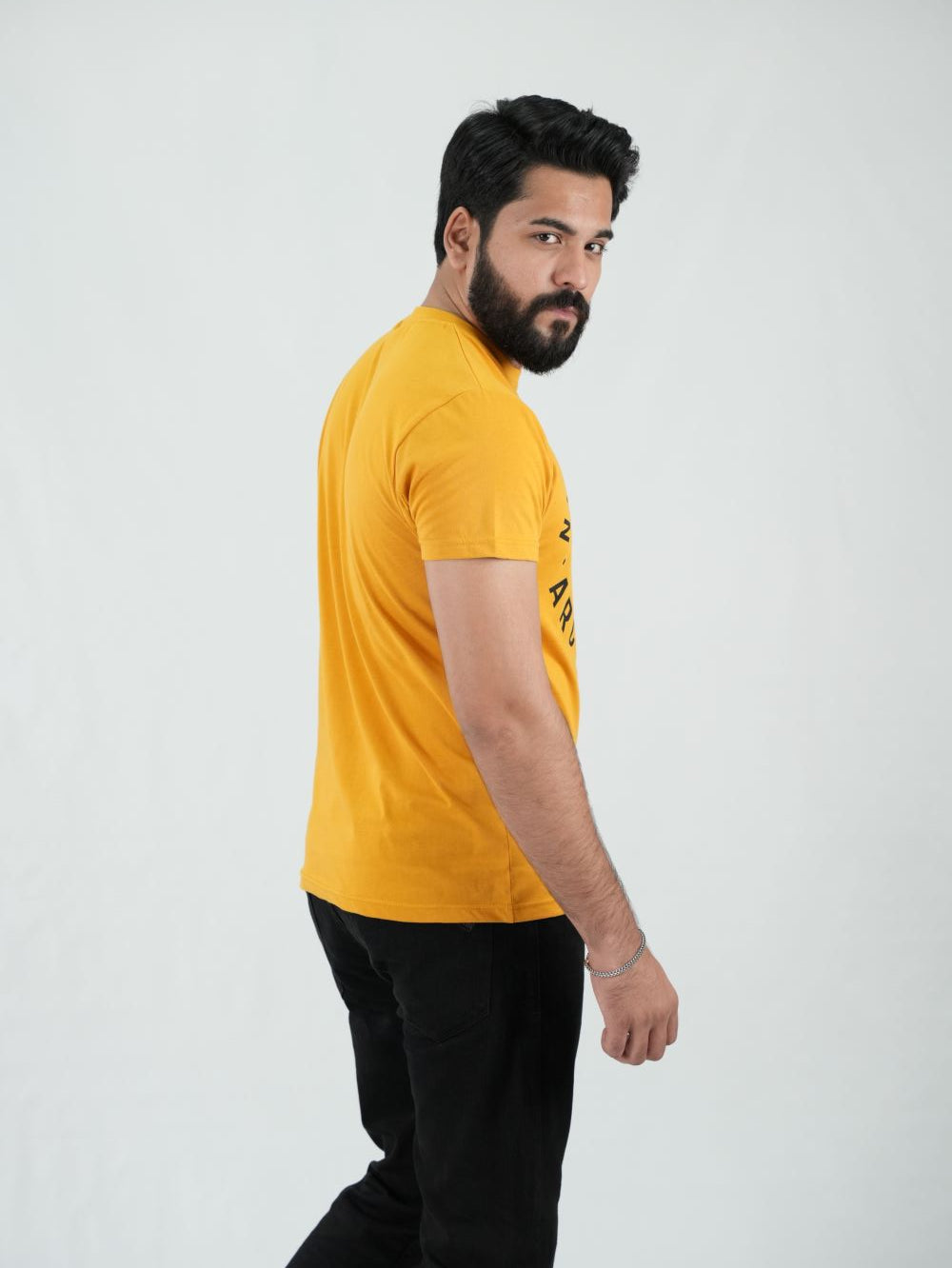 Round Neck Mustard Shirt