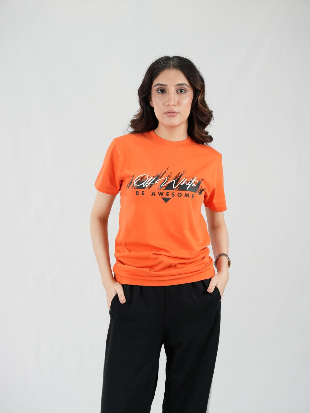 Round Neck Orange Shirt