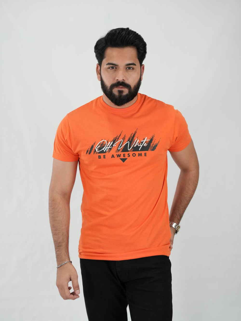 Round Neck Orange Shirt