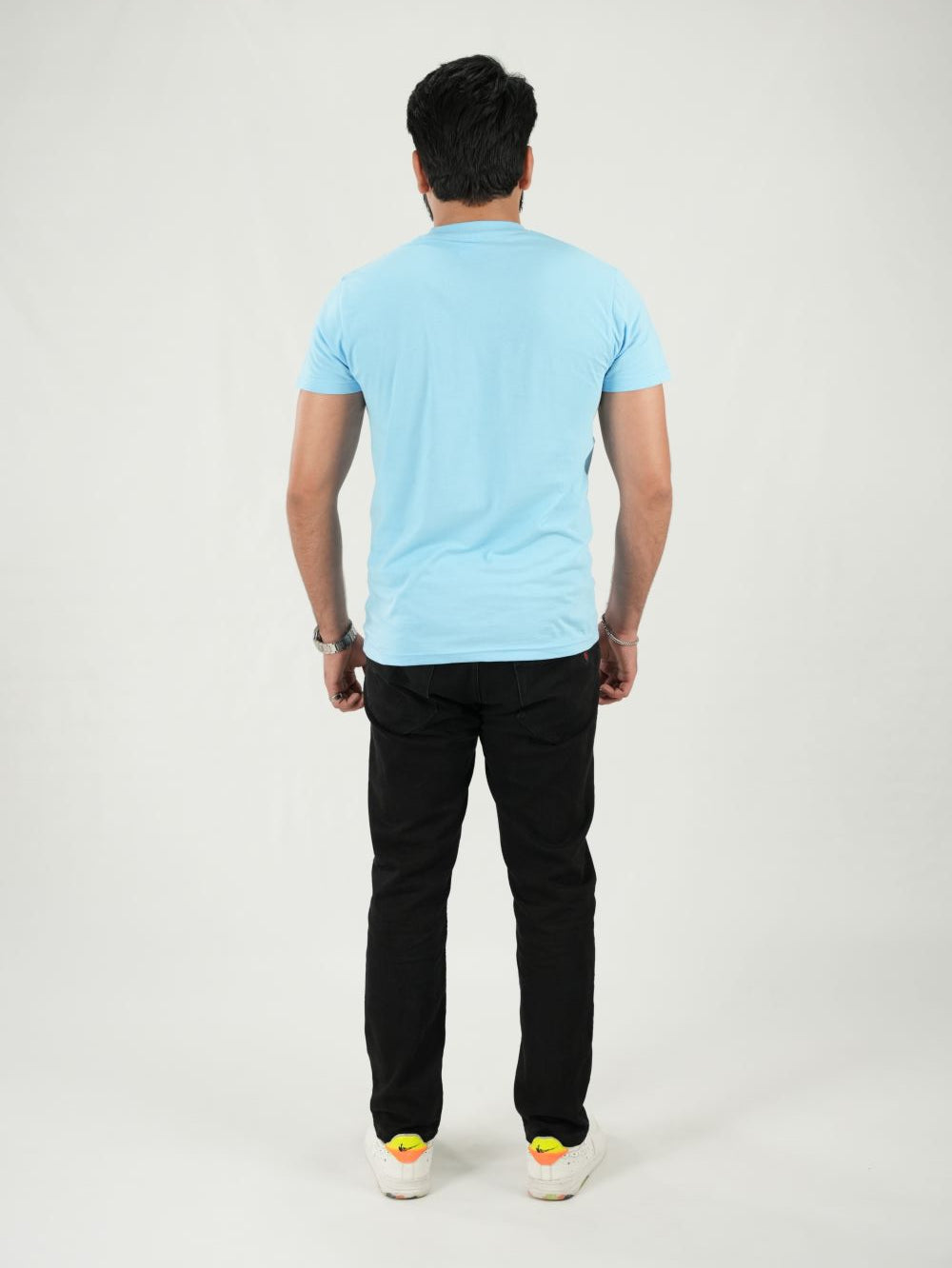 Round Neck Sky Blue Shirt