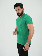 Green V Neck Shirt
