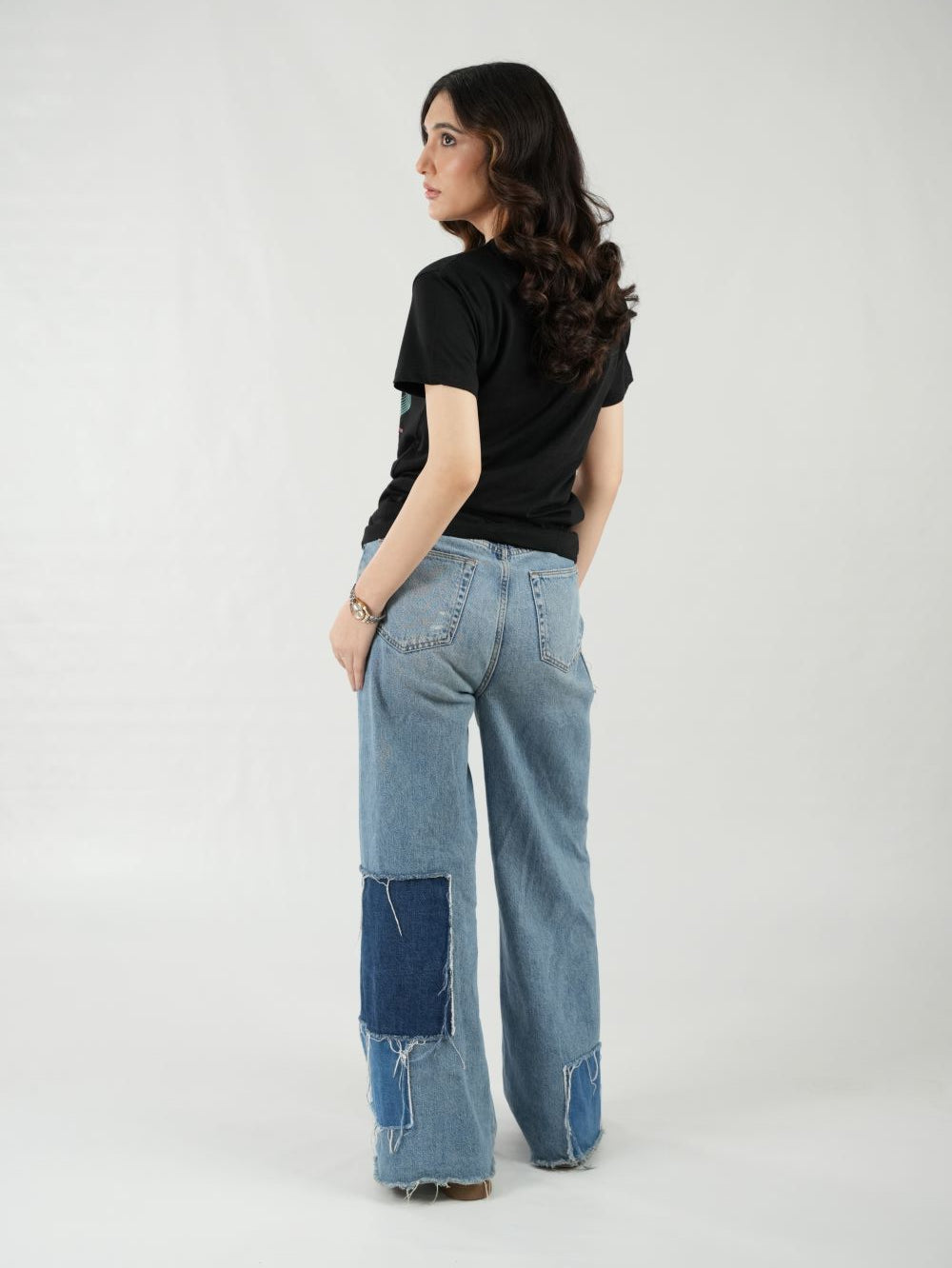 Round Neck Black Shirt